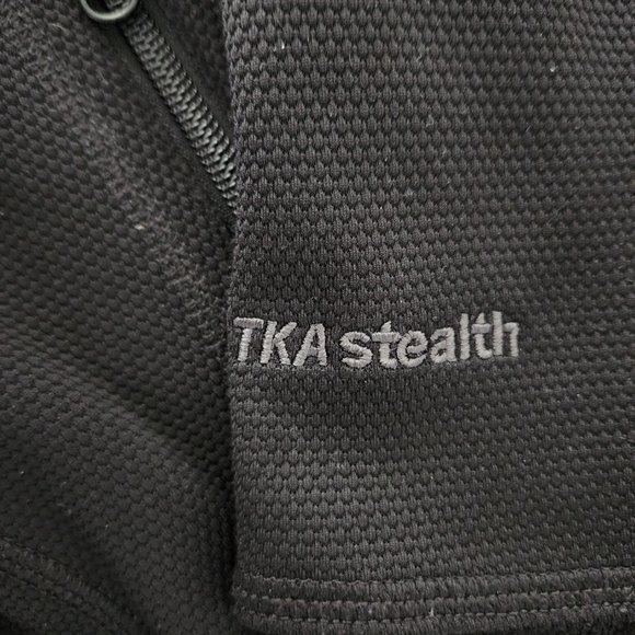 The North Face Men's TKA Stealth Full Zip Fleece Jacket Zip Pockets Black Sz LG - Picture 7 of 12